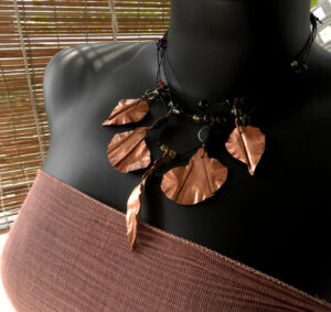 Fold formed copper and beads
